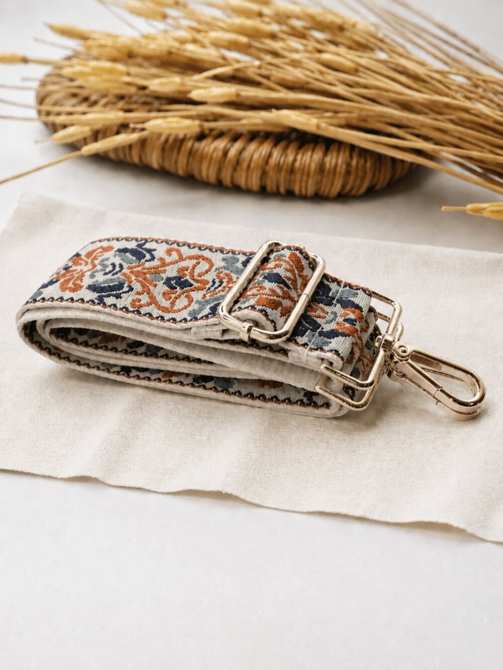 Boho Chic Embroidered Adjustable Strap For Handbag Tote Crossbody Camera Bag - Picture 7 of 10